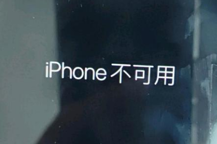 铜川苹果服务网点分享锁屏界面显示“iPhone 不可用”如何解决 